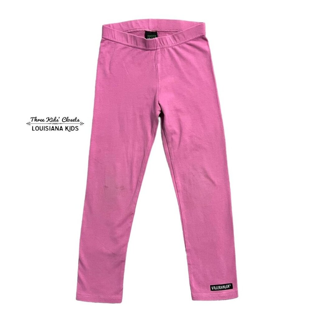 Villervalla Sz 110 (5) Organic Cotton Pink Leggings